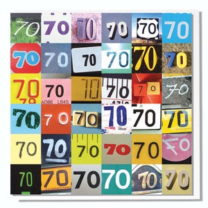Carte 70e anniversaire