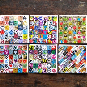 Love Hearts Graffiti Card image 5