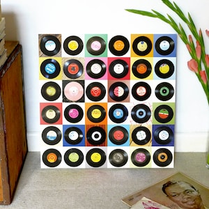 Singles | Retro Vinyl 45rpm Wandkunst | Geschenk für Musikliebhaber | Geschenk für Plattensammler | Digitale Wanddekoration | Vintage Kunst | Nostalgie