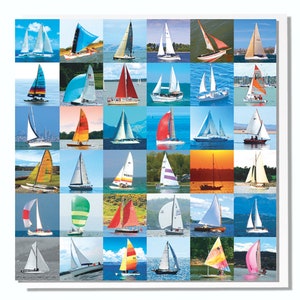 Yachts Greeting Card image 1