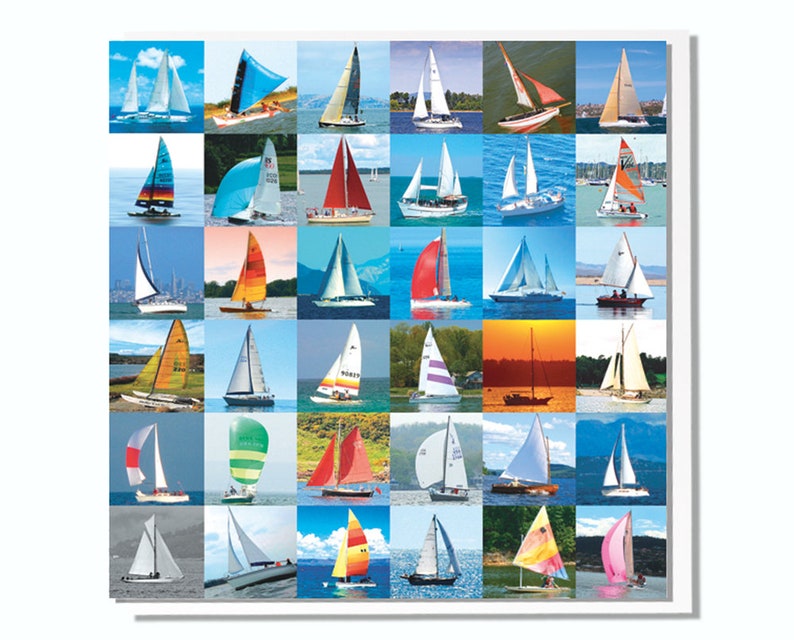 Yachts Greeting Card image 1