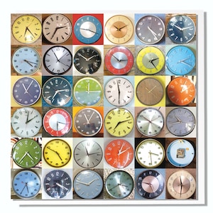 Horloges vintage Carte d’anniversaire masculine