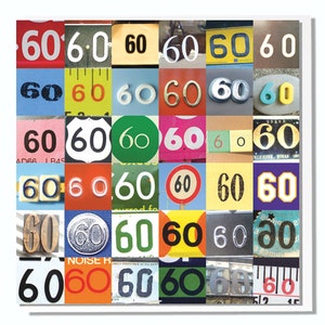 Carte 60e anniversaire