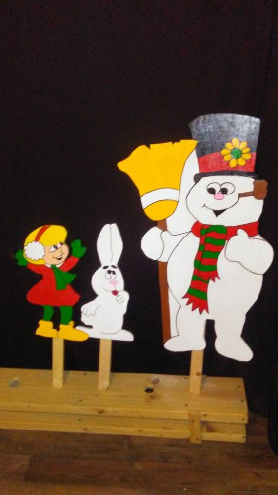 Frosty The Snowman And Friends 3 Piece Yard Decoration Etsy