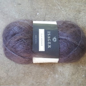 Isager Strik Silk Mohair Yarn  (75 Percent Super Kid Mohair 25 Percent Silk)