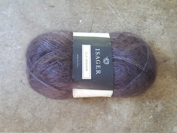 Isager Strik Silk Mohair Yarn  (75 Percent Super Kid Mohair 25 Percent Silk)
