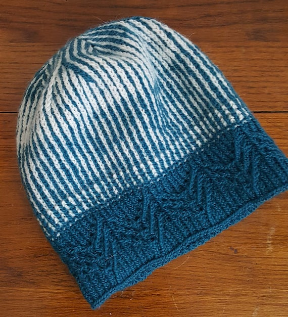 Instant Download Knitting Pattern For The Charleston Twist Hat a Scandinavian Fair Isle Colorwork Wool Winter Hat
