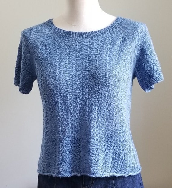 The Herring Tee - pdf pattern for instant download - Knitted Linen T-Shirt