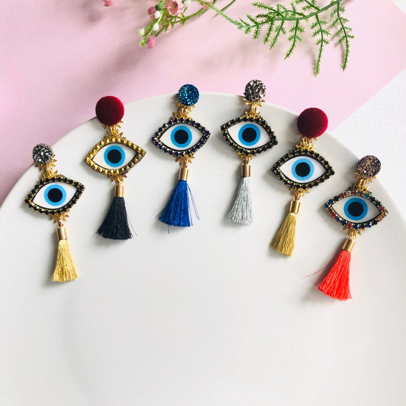 Evil Eye Earrings Etsy — free download