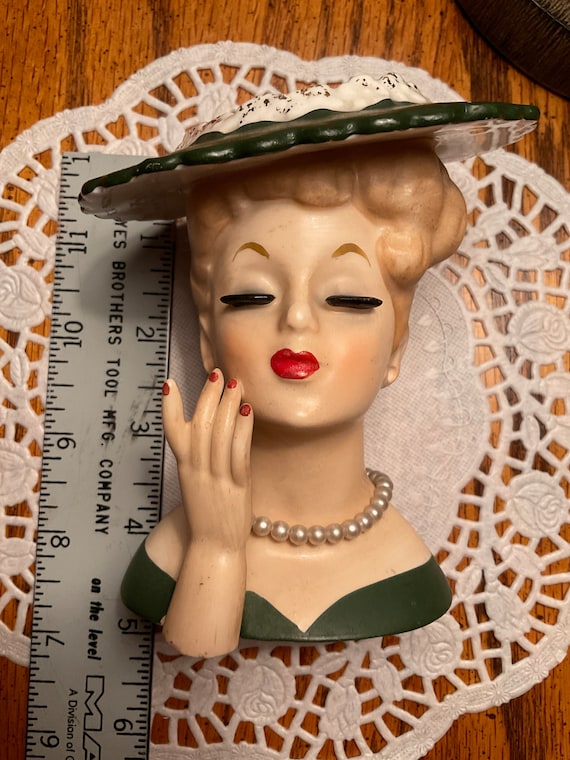 Vintage Napco Head Vase 1958 Etsy