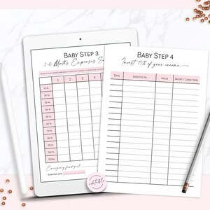 Baby Steps Progress Tracker Printable Planner Pages in A4 Ans US Letter ...