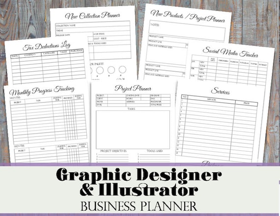 Freelence graphic designer business planner