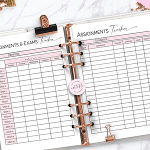 Assignments Ans Exams Tracker, Student Exam Preparation List, Semester ...