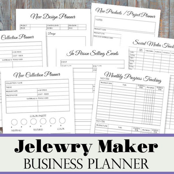 Jewelry Maker Business Planner