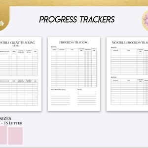 Client Management Planner Pages, Client Intake Form, Project Manager, Client Project Progress Tracking image 2