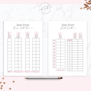 Baby Steps Tracker, Dave Ramsey, Get Out of Debt Tracker, Wealth ...