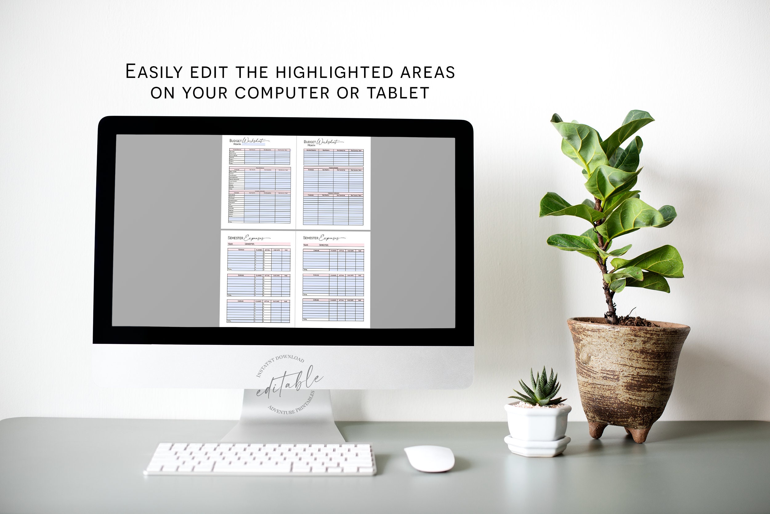 College Student Printable Planner, Back to School Planner, College ...