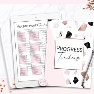 Fitnessplanerare, daglig måltidsplanerare, träningsplanerare, kalorispårare - klassisk Happy Planner utskrivbar bilaga, Mambi, Create365 bild 7