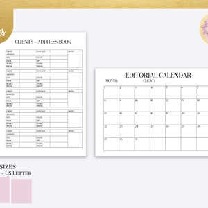 Client Management Planner Pages, Client Intake Form, Project Manager, Client Project Progress Tracking image 4