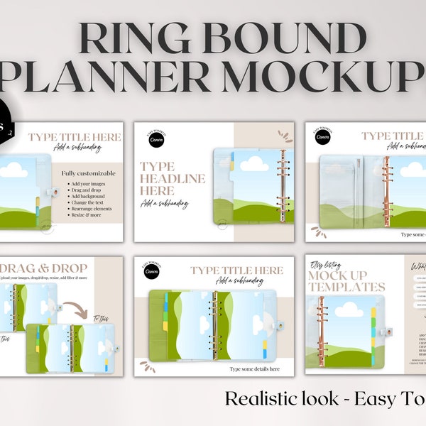 Planner Covers Mockup Etsy
