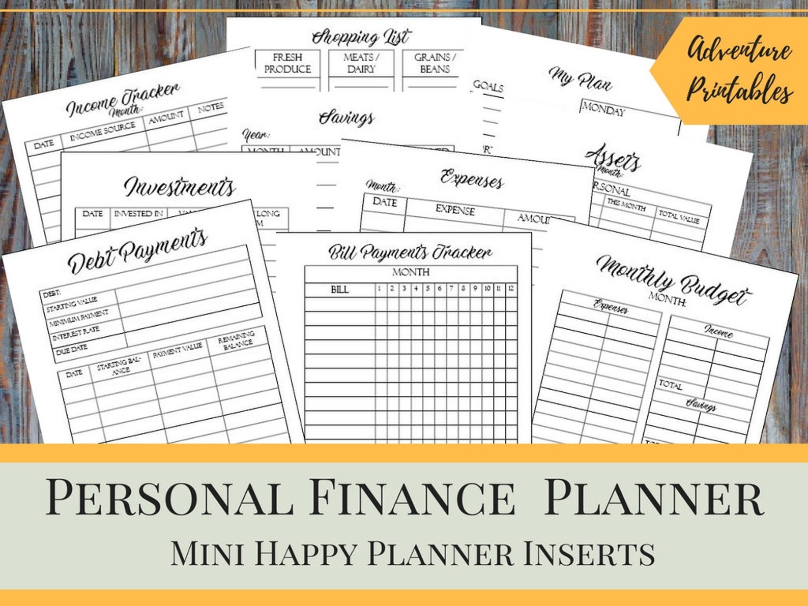 Budget Binder Personal Finance Planner Bundle for the Mini Etsy