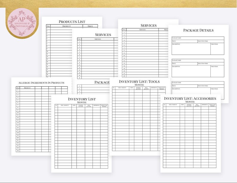 Nail salon business plan template image