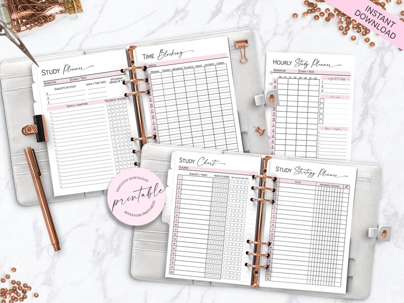 College Student Printable Planner, Back to School Planner, College ...
