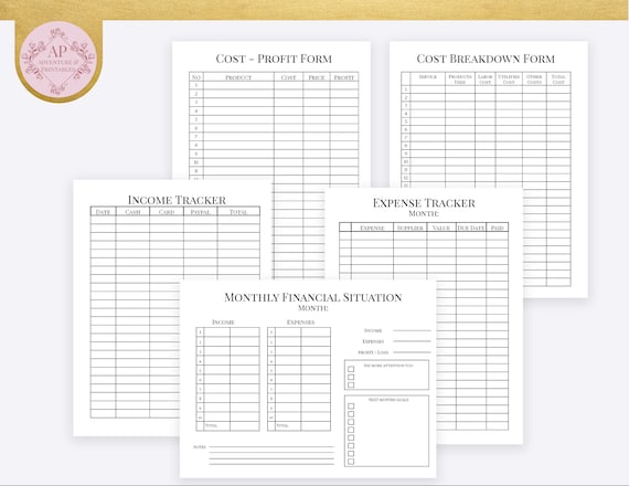 Hair Stylist Editable Business Planner And Manager Small Etsy