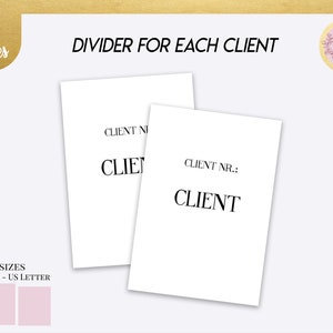Client Management Planner Pages, Client Intake Form, Project Manager, Client Project Progress Tracking image 5