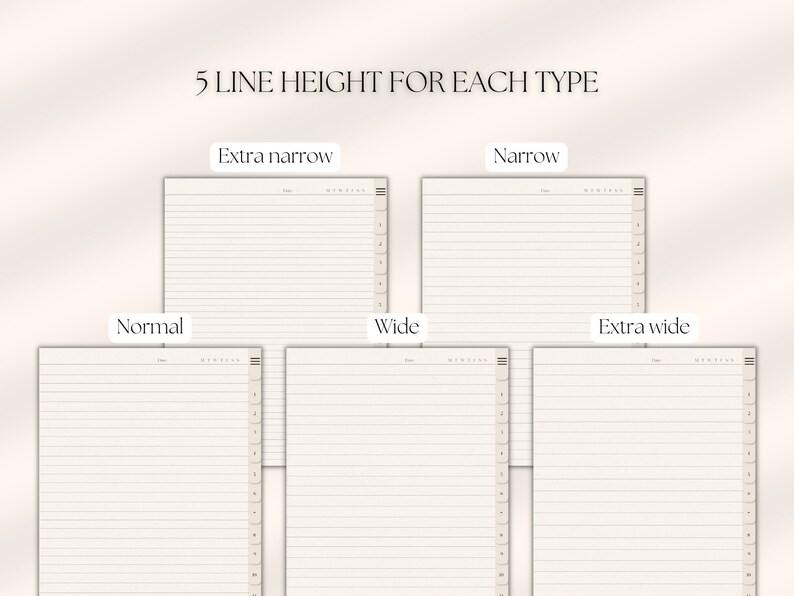 Digital Notebook With 12 Hyperlinked Tabs and 45 Note Templates for ...