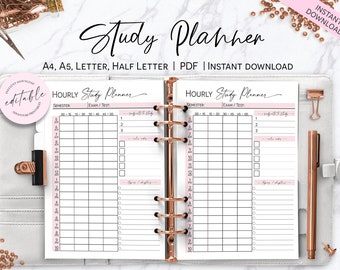 Study Planner, College Student Study Planner, Student Exam Preparation Planner, Study Guide