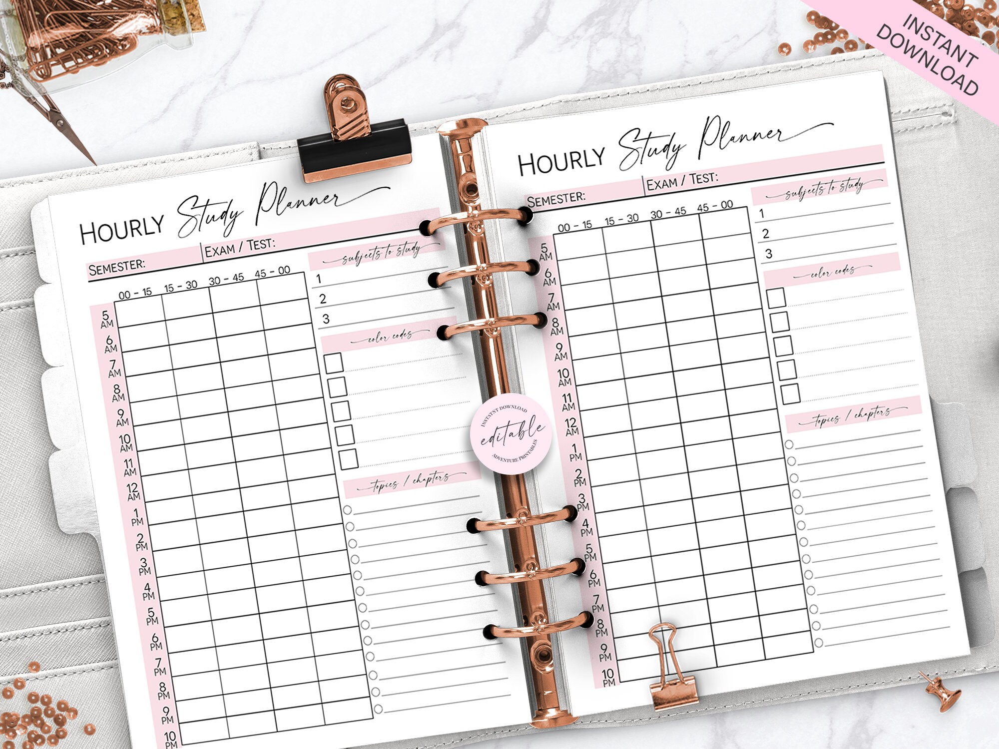 College Student Printable Planner, Back to School Planner, College ...