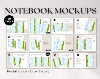 Planner Canva Mockup, Canva Planner Mockup, Planner Mockup Canva Template, Journal Mockup, Notebook Mockup