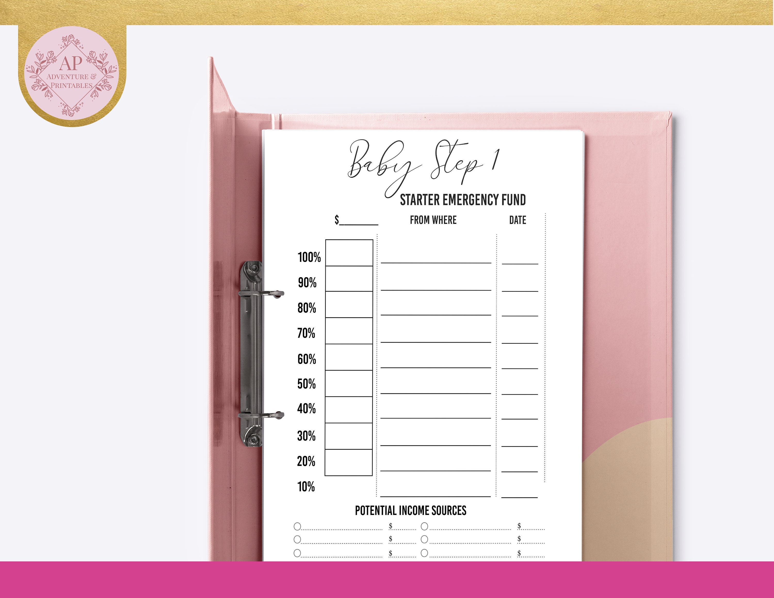 Baby Steps Progress Tracker, Debt Payoff Tracker, Debt Snowball Planner ...