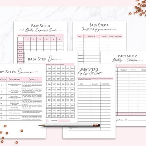 Baby Steps Progress Tracker Printable Planner Pages in A4 Ans US Letter ...