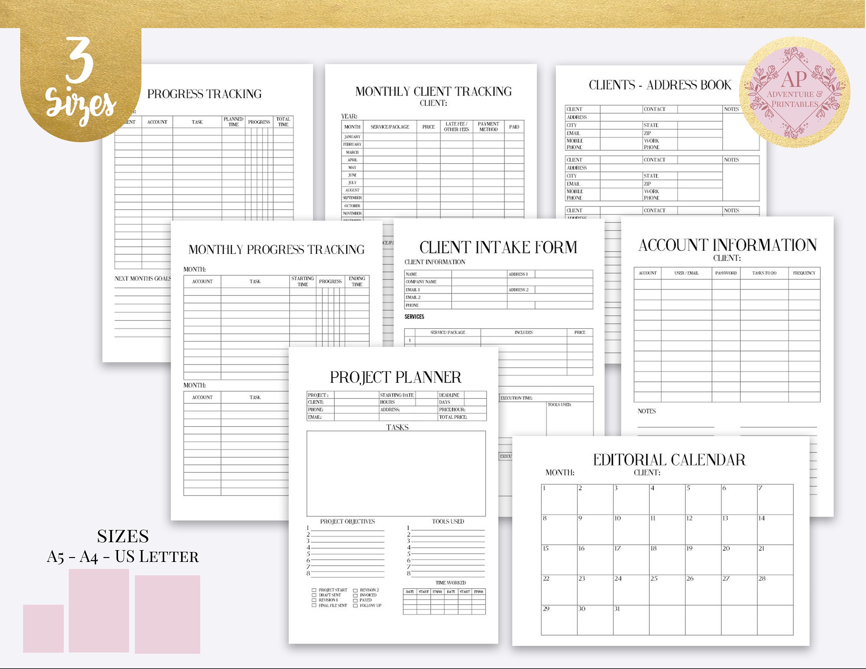 Virtual Assistant Business Planner Bundle Personal Assistant Etsy