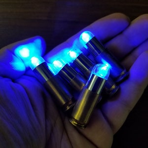 Blade Runner Blaster Prop Ammo - 5 LUMI-SHOK rounds Deckard cosplay light-up vampire hunter replicant underworld ultraviolet Tomenosuke nerf