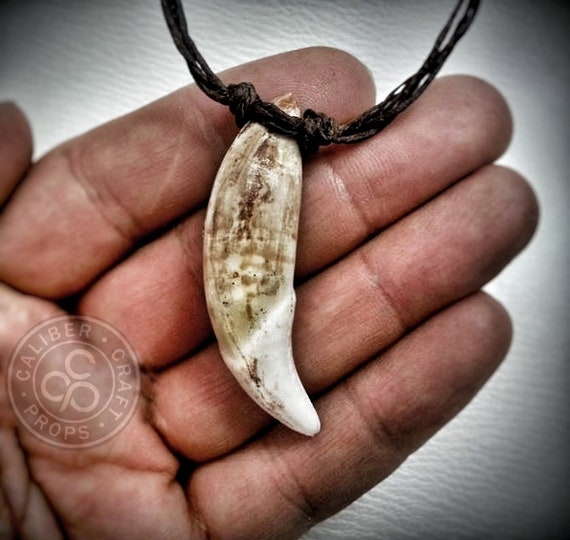 Wolf Head Resin Tooth Pendant Necklace, Wolf Tooth Necklace, Men's Necklace  | eBay