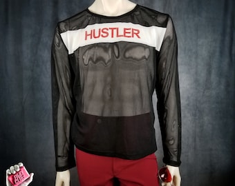 Fight Club Hustler Mesh Jersey Shirt - OP523 motocross Tyler Durden costume cosplay Small Medium Large net top only brad pitt jacket wwtdw?