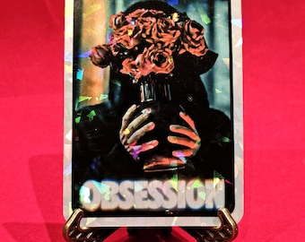 Vending Machine Prism Sticker Vintage style modern Horror - Obsession Movie Holographic Prismatic Foil Super Stickers! One Wish Willow card