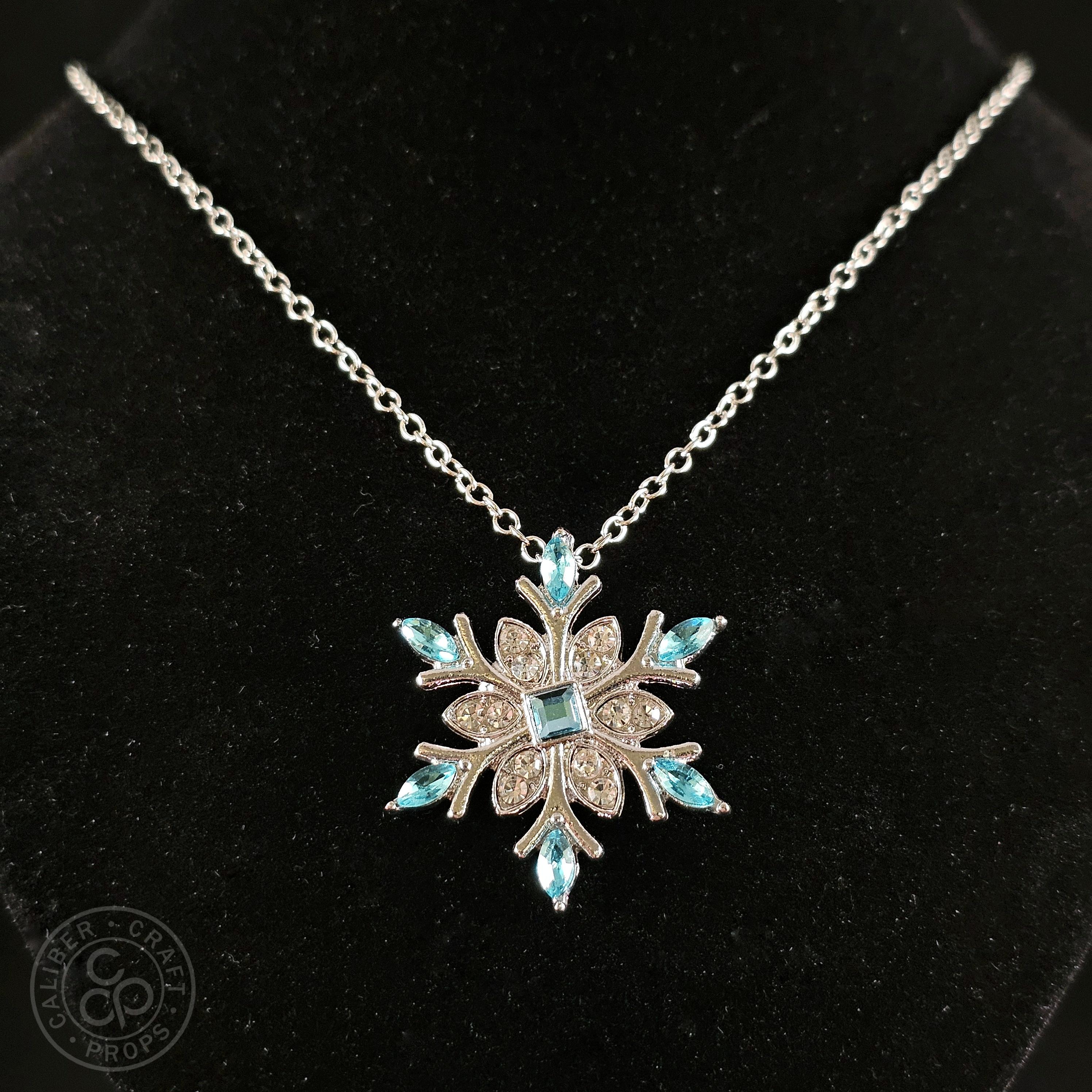Frozen Elsa Snowflake Pendant Necklace - 20