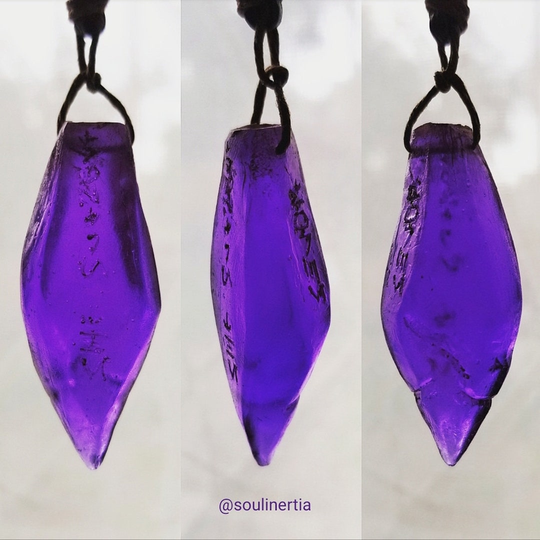 Purple Version Jyn's Kyber Crystal Pendant Necklace Soulinertia