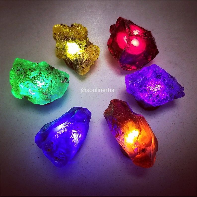 Purple Power Stone Raw Infinity Stones INDIVIDUAL Infinity Gauntlet Avengers Thanos cosplay prop replica gem image 5