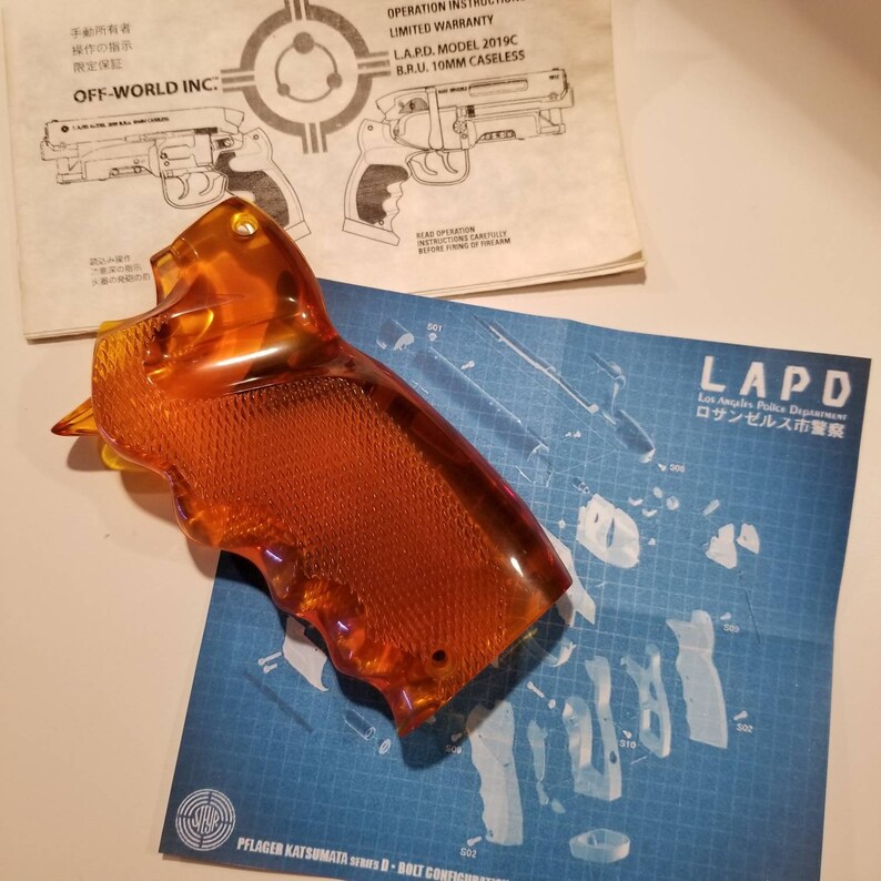 Blade Runner Blaster Grips for Tomenosuke 2049 style replica Etsy
