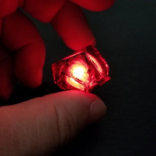 Red Reality Stone Pendant Necklace Raw Infinity Stones INDIVIDUAL