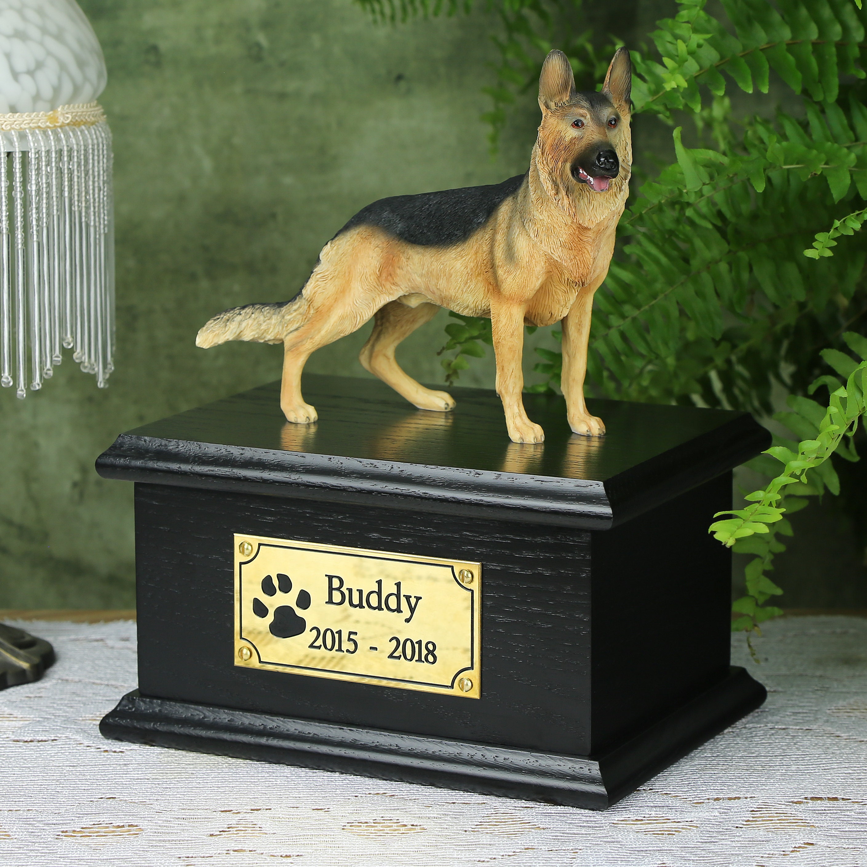 german shepherd urns ashes