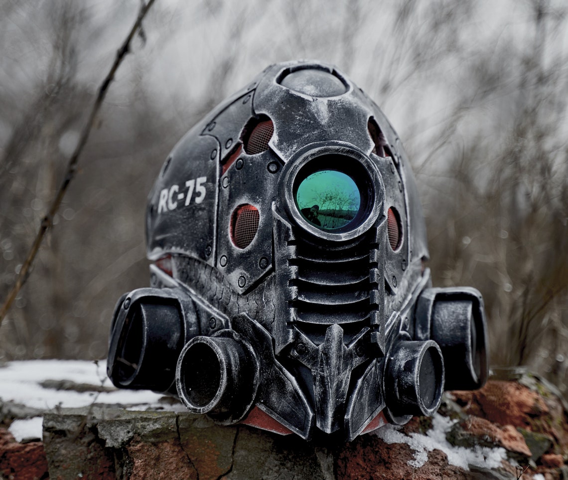 Cyberpunk helmet Cyberpunk 2077 stempunk helmet robot Etsy