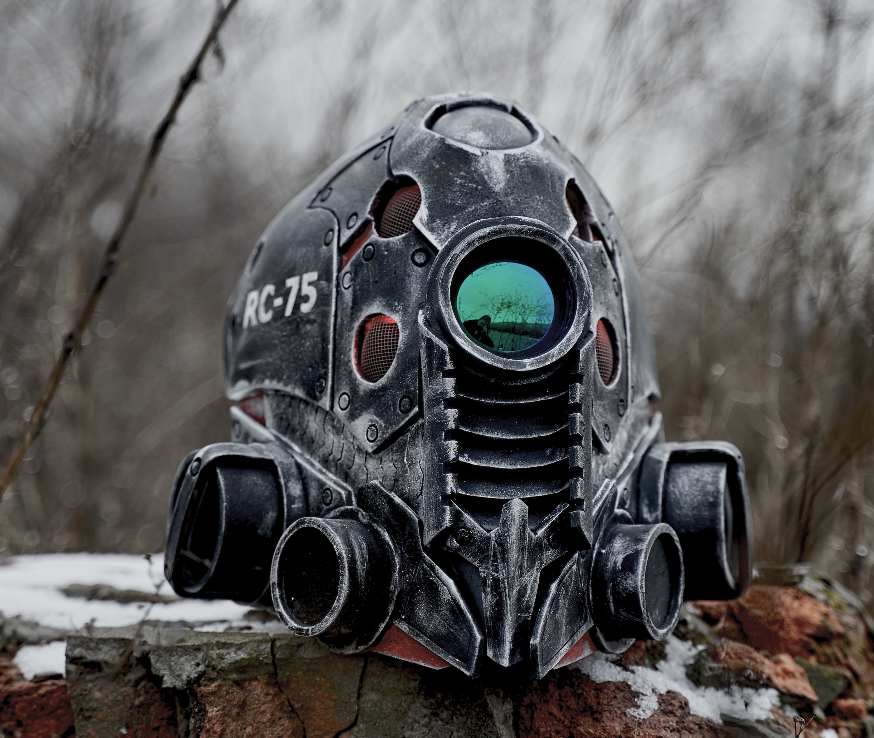 Cyberpunk helmet сyberpunk stempunk helmet robot helmet Etsy