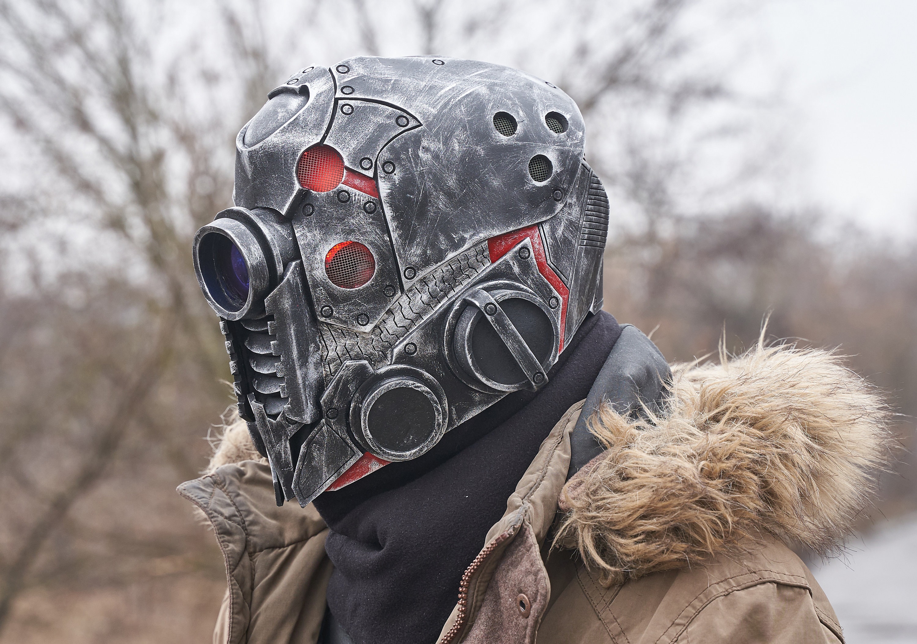 Cyberpunk helmet Cyberpunk 2077 stempunk helmet robot Etsy