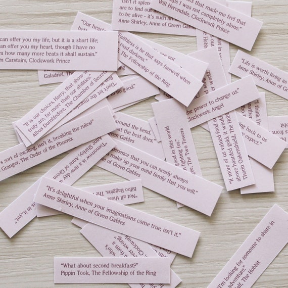 Book Quote Sticker Set - Etsy